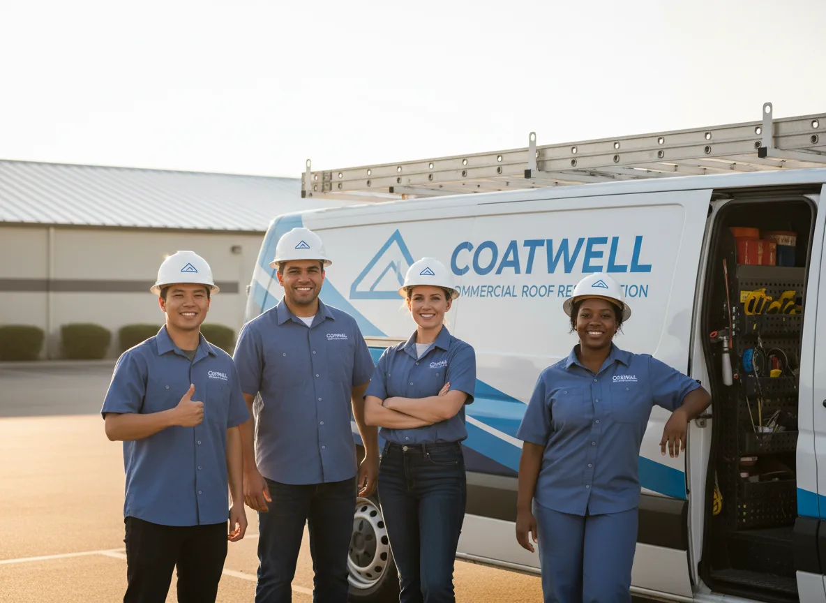Commercial roof coating company in Chambersburg, IL